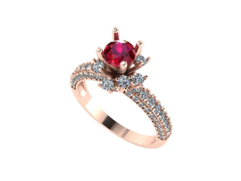Women diamond ring 3d render 3D Print Model