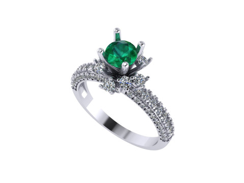 Women diamond ring 3d render 3D Print Model