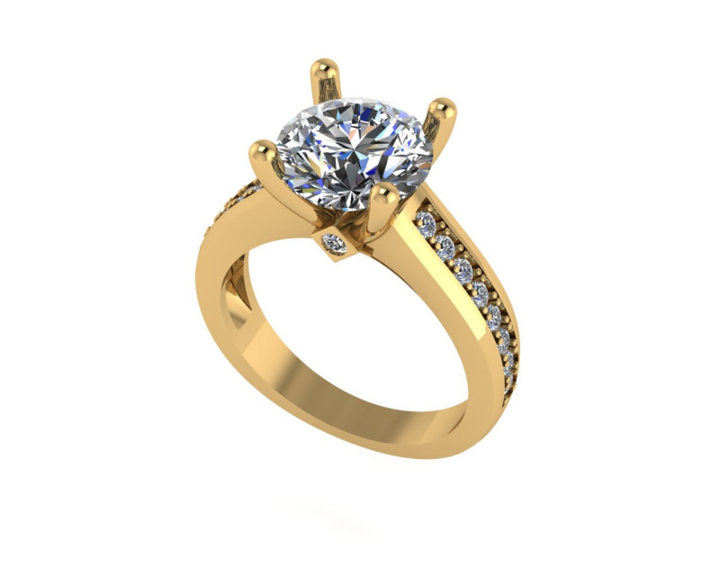 Women diamond ring 3d render 3D 打印模型 .c4d .max .obj .3ds .fbx .stl .blend 