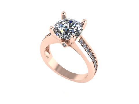 Women diamond ring 3d render 3D 打印模型