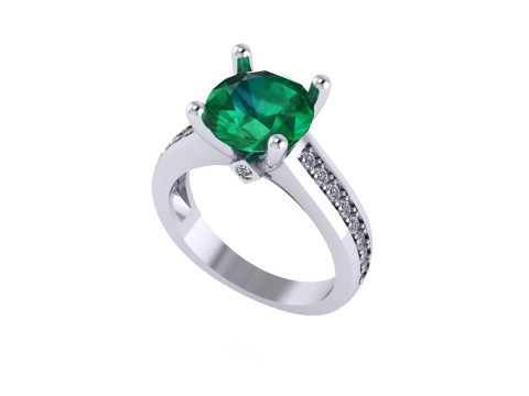 Women diamond ring 3d render 3D 打印模型