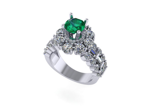 Women diamond ring 3d render 3Dプリントモデル