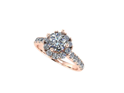 Women diamond ring 3d render 3D Print Model