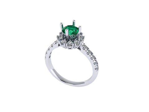 Women diamond ring 3d render 3D Print Model