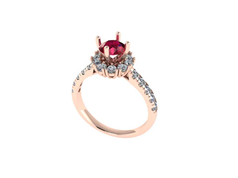 Women diamond ring 3d render 3D Print Model