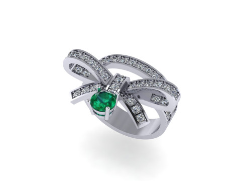 Women diamond ring 3d render 3Dプリントモデル