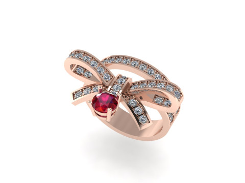 Women diamond ring 3d render 3Dプリントモデル