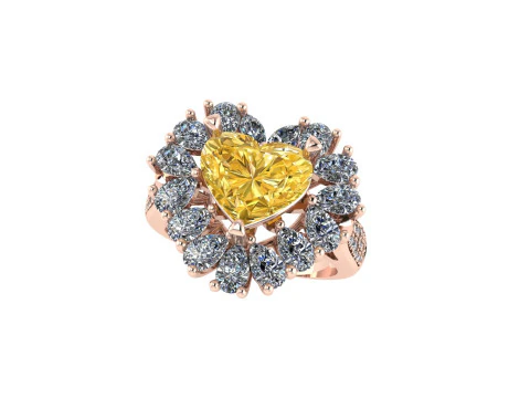 Women diamond ring 3d render 3D Print Model