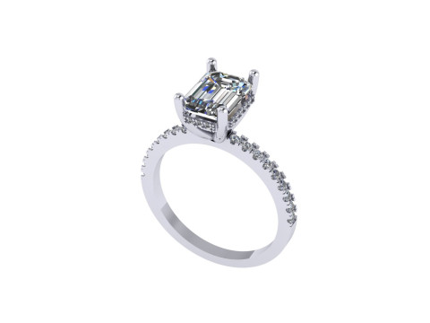 Women diamond ring 3d render 3D 打印模型