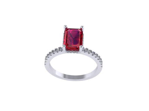 Women diamond ring 3d render 3D Print Model