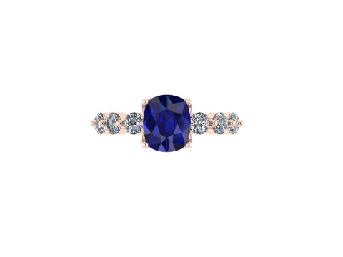 Women diamond ring 3d render Modèles 3D en vedette