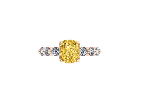 Women diamond ring 3d render Modèles 3D en vedette