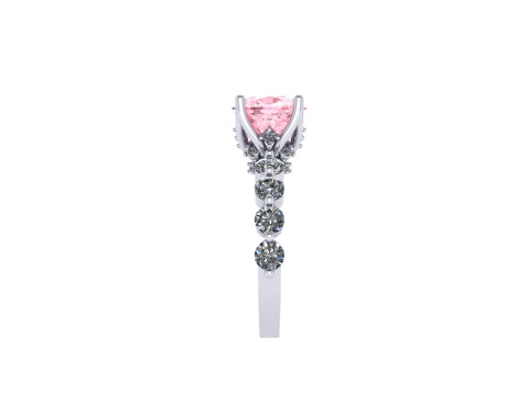 Women diamond ring 3d render Modèles 3D en vedette