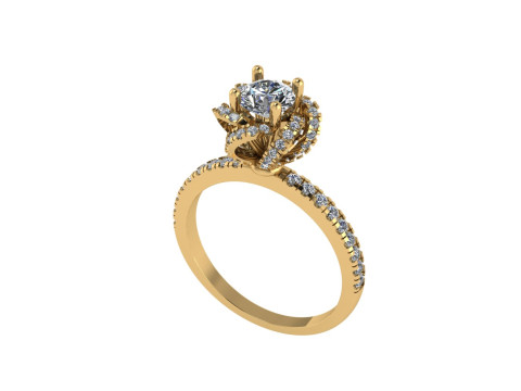 Women diamond ring 3d render 3Dプリントモデル