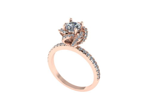Women diamond ring 3d render 3D Print Model