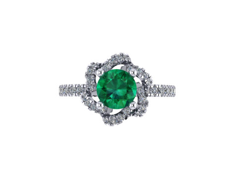 Women diamond ring 3d render 3D Print Model