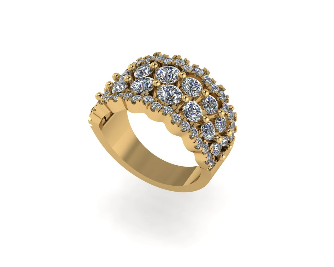 Women diamond ring 3d render 3D Print Model .c4d .max .obj .3ds .fbx .stl .blend 