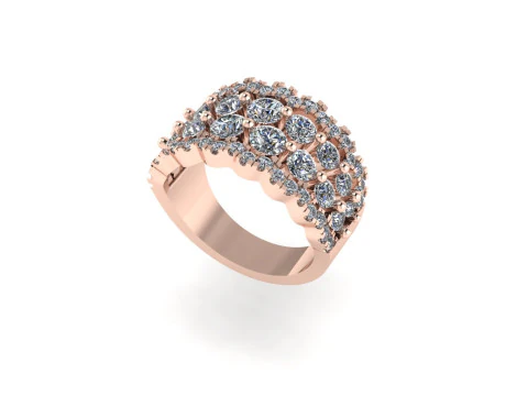 Women diamond ring 3d render 3D Print Model
