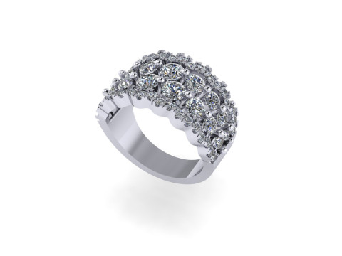 Women diamond ring 3d render 3Dプリントモデル