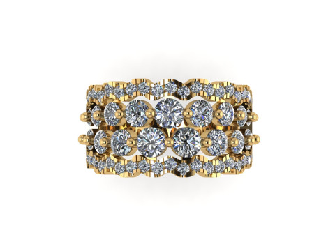 Women diamond ring 3d render 3Dプリントモデル