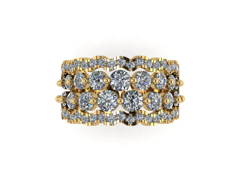 Women diamond ring 3d render 3D Print Model