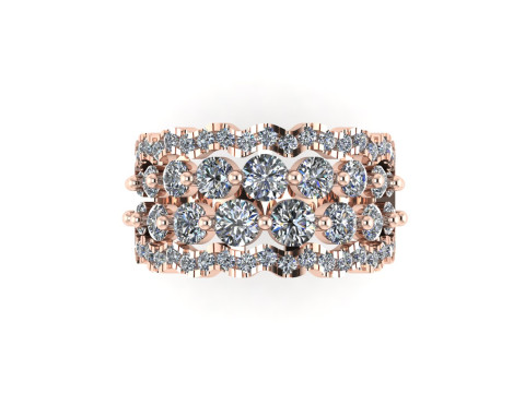 Women diamond ring 3d render 3Dプリントモデル
