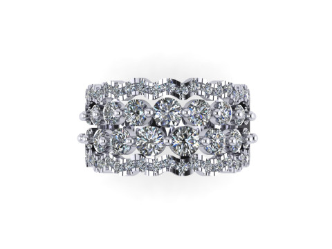 Women diamond ring 3d render 3Dプリントモデル