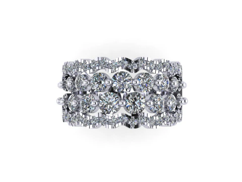 Women diamond ring 3d render 3D Print Model