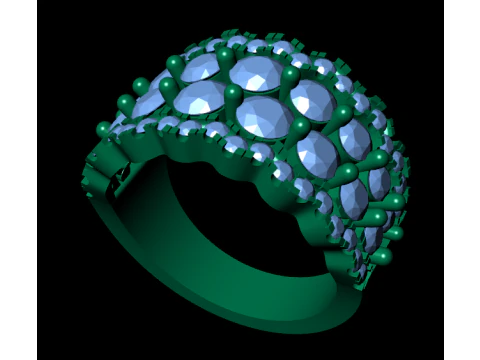 Women diamond ring 3d render 3D Print Model