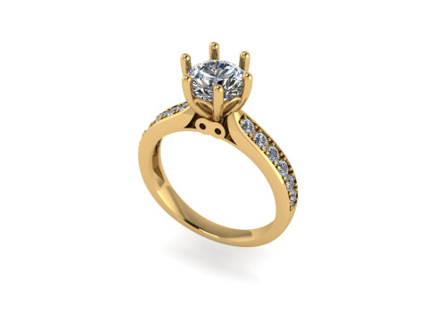 Women diamond ring 3d render 3Dプリントモデル