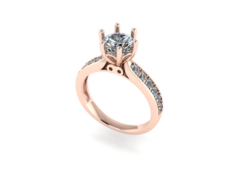 Women diamond ring 3d render 3Dプリントモデル