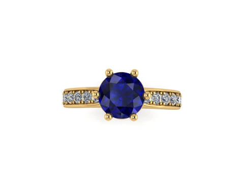 Women diamond ring 3d render 3D Print Model