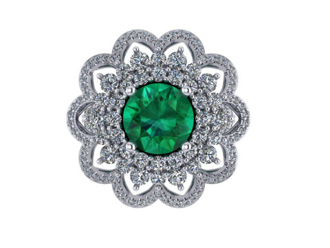 Women diamond ring 3d render 3Dプリントモデル