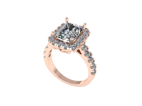 Women diamond ring 3d render 3D Print Model
