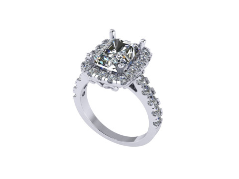 Women diamond ring 3d render 3D 打印模型