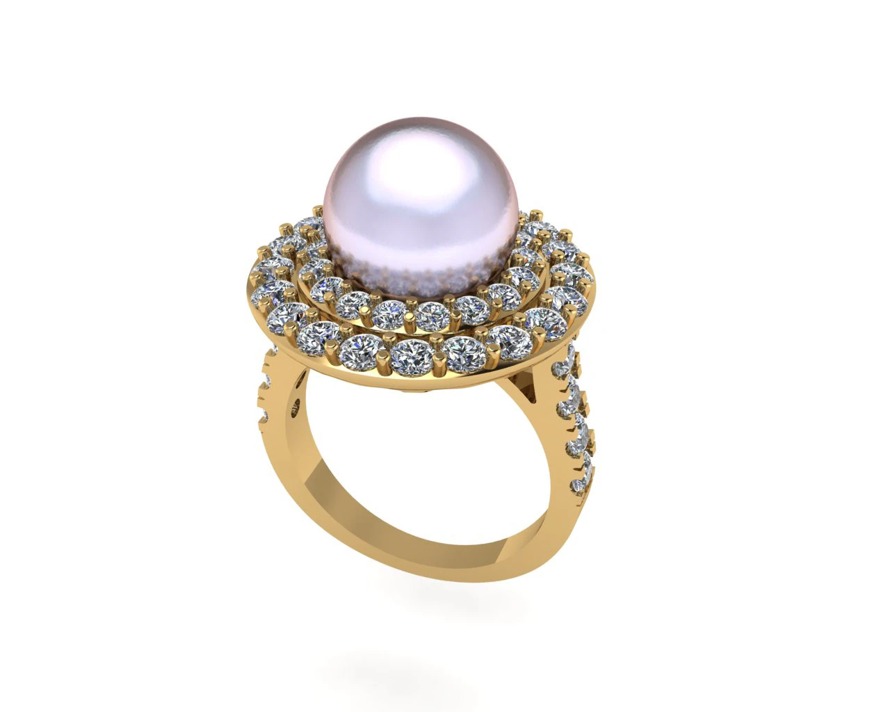 Women diamond ring 3d render 3D Print Model .c4d .max .obj .3ds .fbx .stl .blend