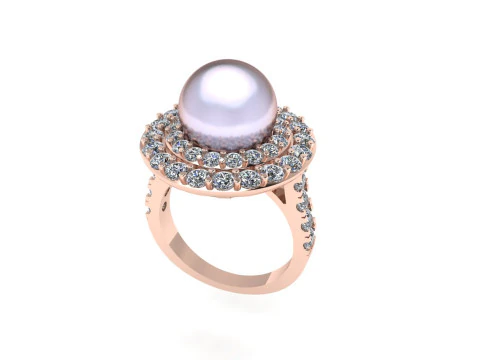 Women diamond ring 3d render 3D Print Model