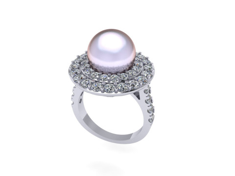Women diamond ring 3d render 3Dプリントモデル