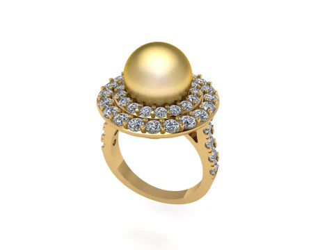 Women diamond ring 3d render 3D Print Model