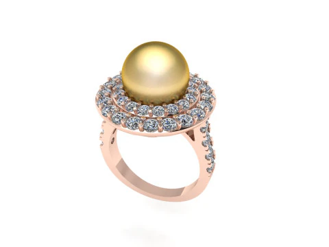 Women diamond ring 3d render 3D Print Model