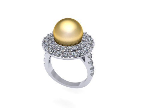 Women diamond ring 3d render 3Dプリントモデル