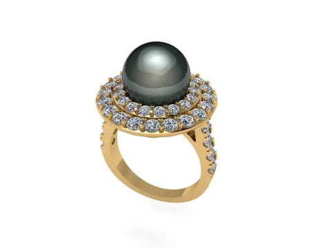 Women diamond ring 3d render 3D Print Model