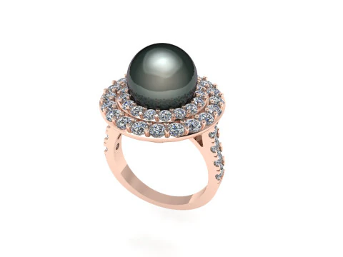 Women diamond ring 3d render 3D Print Model