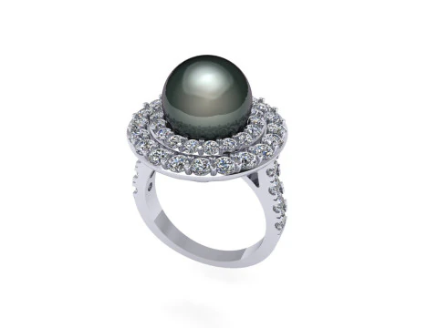 Women diamond ring 3d render 3D Print Model