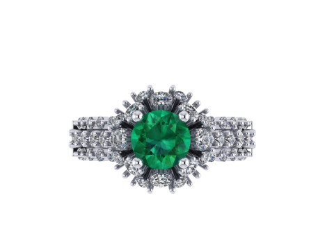 Women diamond ring 3d render 3Dプリントモデル