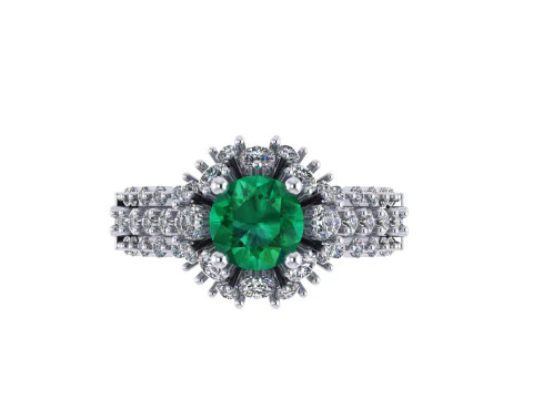 Women diamond ring 3d render 3D Print Model