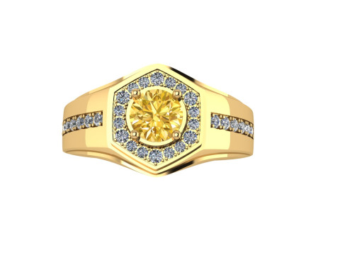 Men diamond ring 3d render - small version 3Dプリントモデル