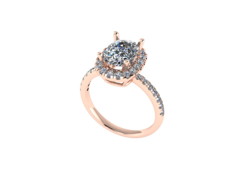 Women diamond ring 3d render 3D Print Model