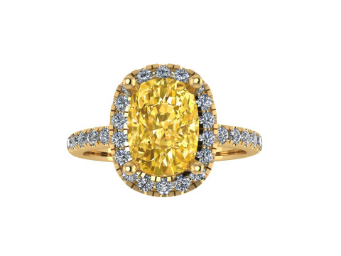 Women diamond ring 3d render 3D Print Model