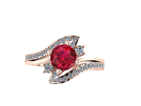 Women diamond ring 3d render 3Dプリントモデル